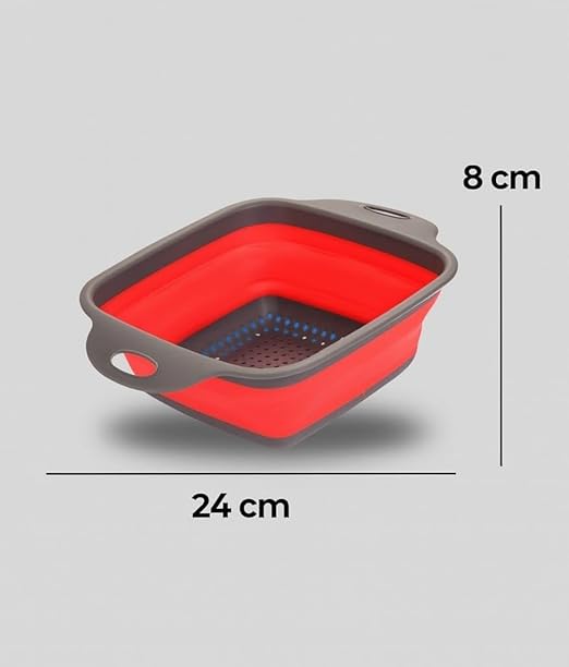 24cm Collapsible Silicone Food Strainer