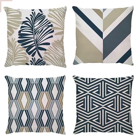 Set of 4 Decorative Cushion Covers